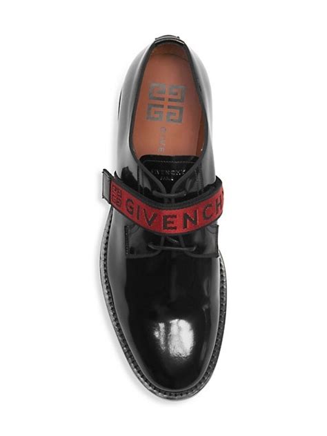 Shop Givenchy Cruz Leather Derby Shoes 